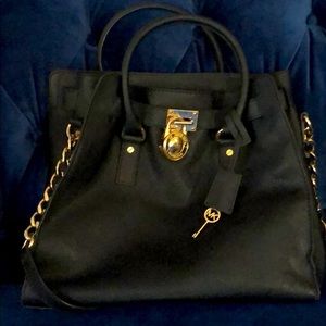 Michael Kors Large Hamilton Tote Black